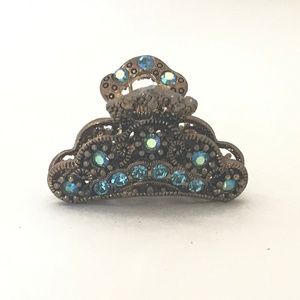 Rhinestone mini hair claw